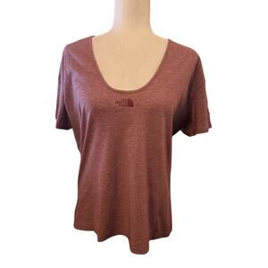 The North Face Tee in Wild Ginger Heather Scoop Neck 2XL, NWT